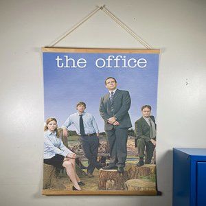 The Office Canvas Wooden Gold Hanger